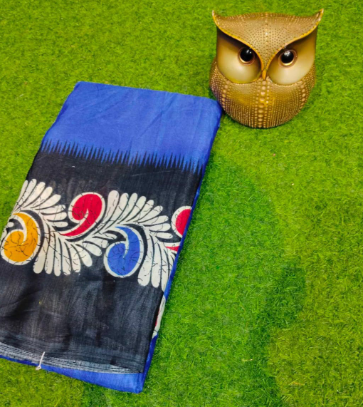 Elegant Semi Pure Silk Saree with Blouse...