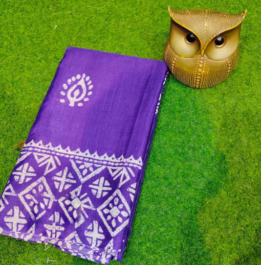 Semi Pure Silk Saree with Blouse Piece –...