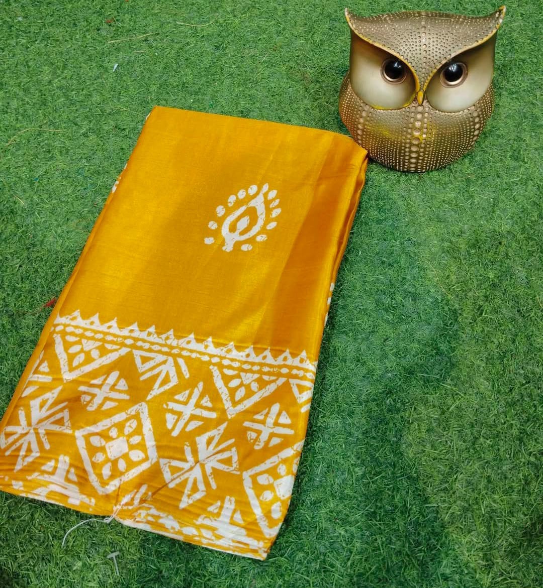 Semi Pure Silk Saree with Blouse Piece –...