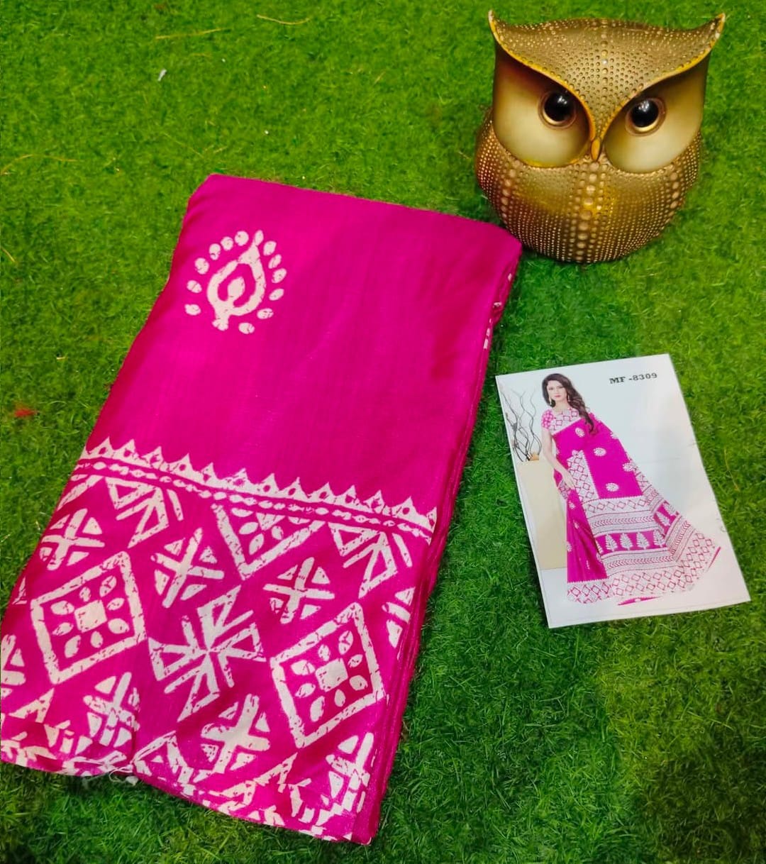 Semi Pure Silk Saree with Blouse Piece –...