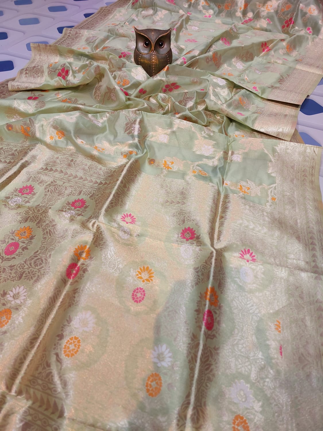 Lightweight Transparent Pure Meenakari O...
