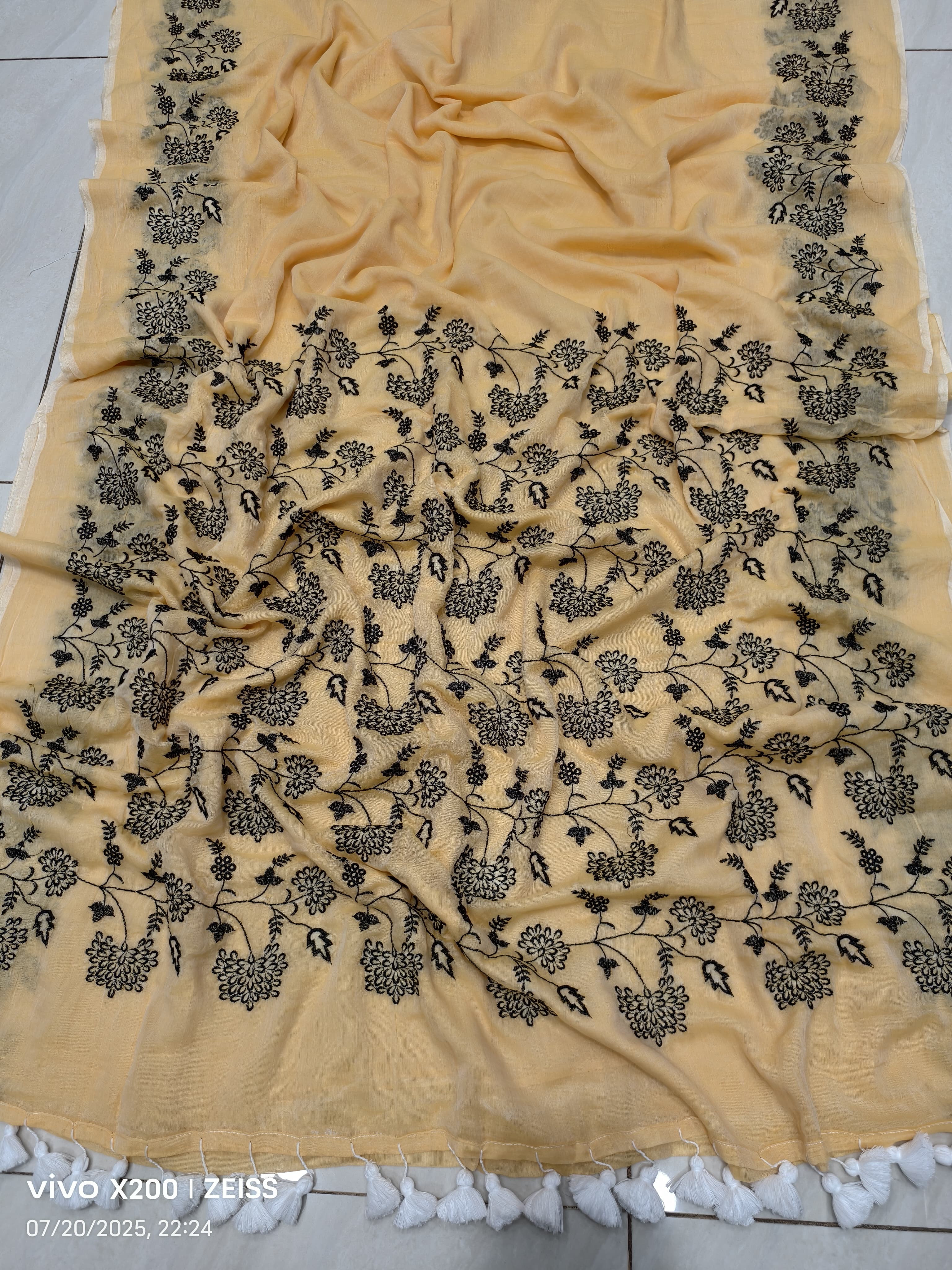 Exclusive Premium Mul Cotton Saree with...