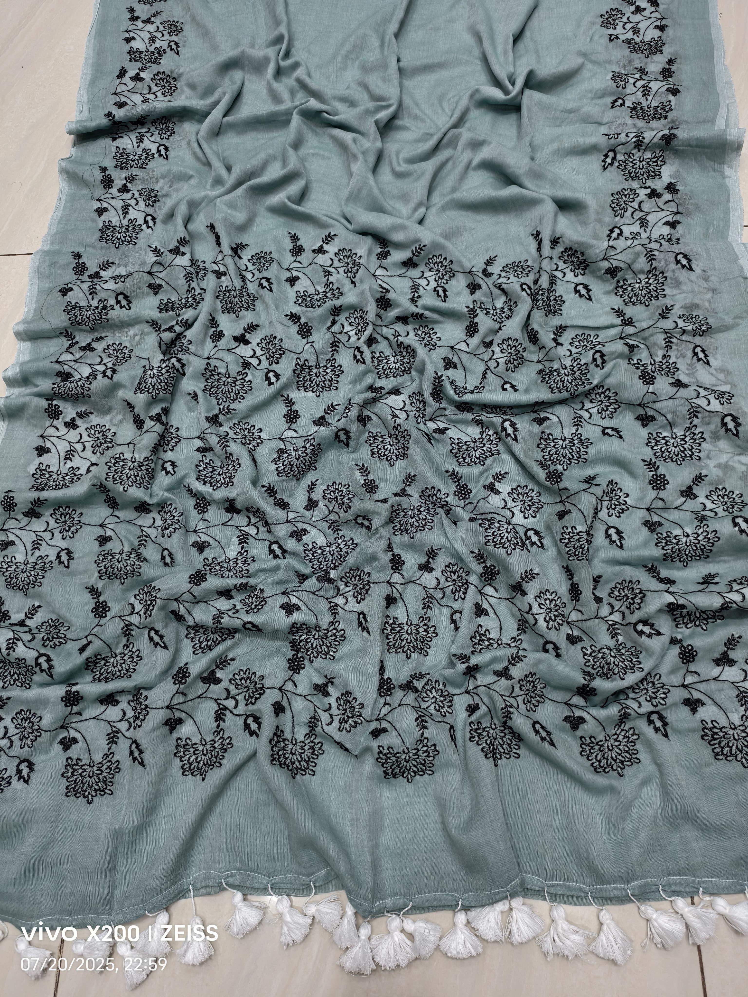 Exclusive Premium Mul Cotton Saree with...