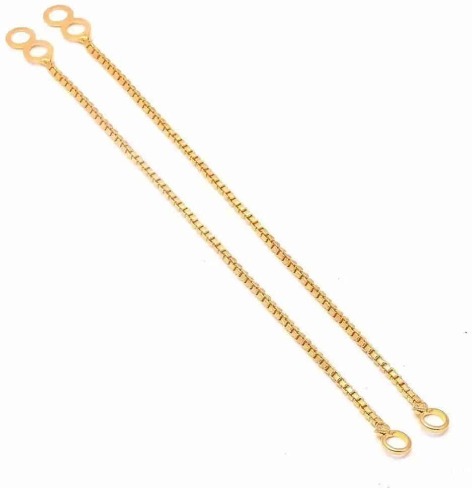 Single Layer Gold Plated Gold-Tone Hair...