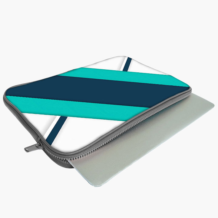 "Blue And White Stripe" Laptop Sleeves:B...