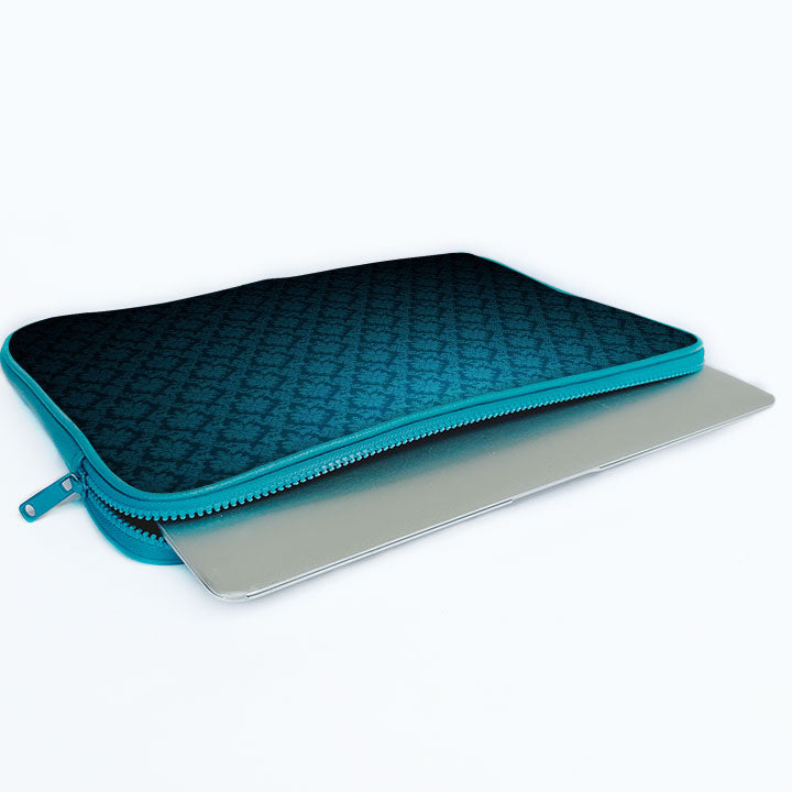 "Gradient Blue Art" Laptop Sleeves:Bold...