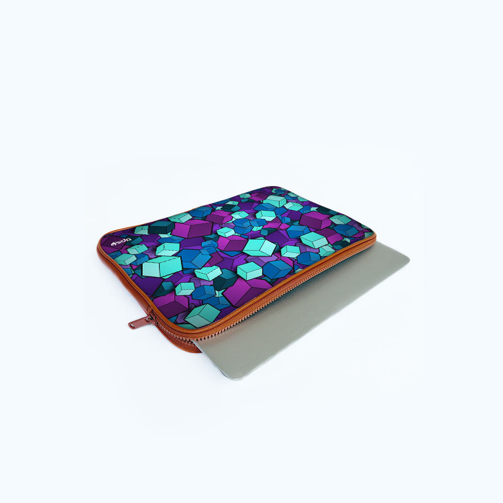 "RUBIX ABSTRACT THEME" Laptop Sleeves:Bo...