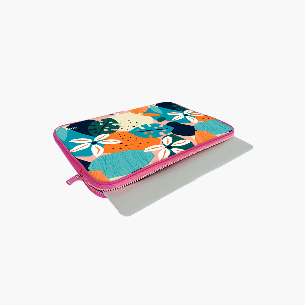 "FLOWER THEME ABSTRACT" Laptop Sleeves:...