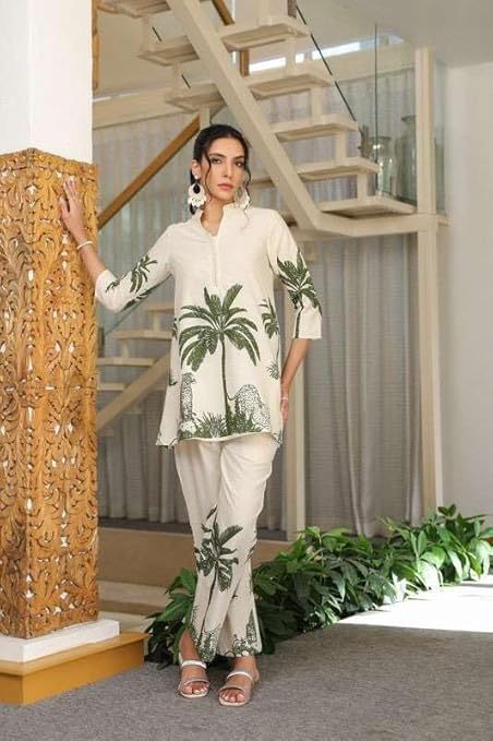 Women's Cotton Floral Printed Straight S...