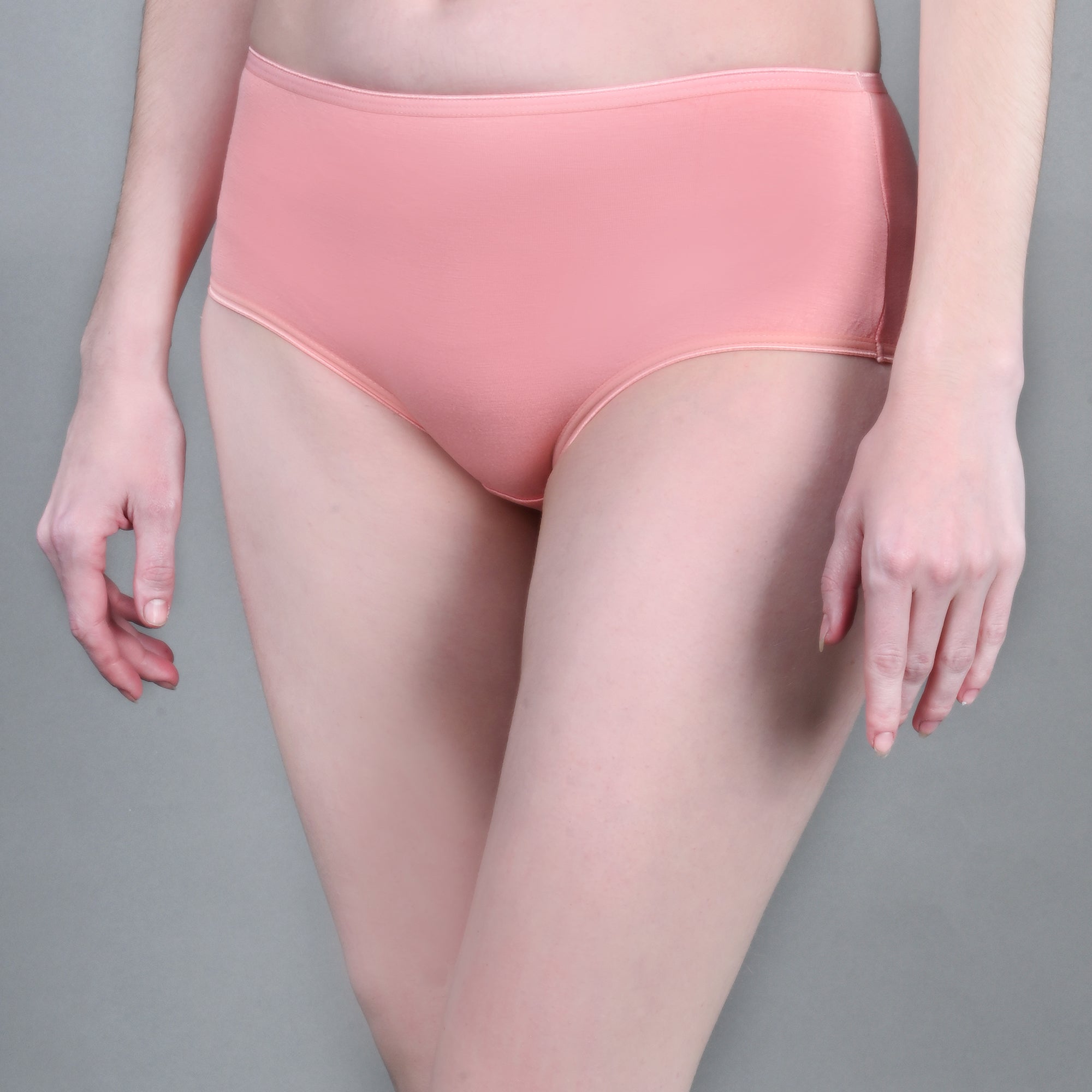 Bamboo Fabric Mid Rise Underwear | Peach...