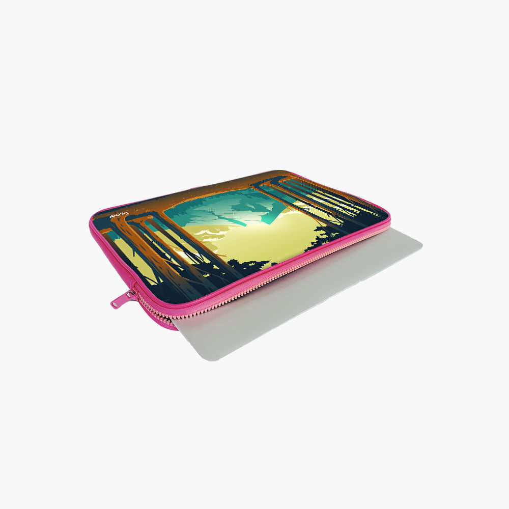 "LOST IN THE FOREST" Laptop Sleeves:Bold...