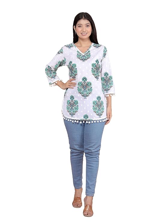 Floral Printed Straight Kurti