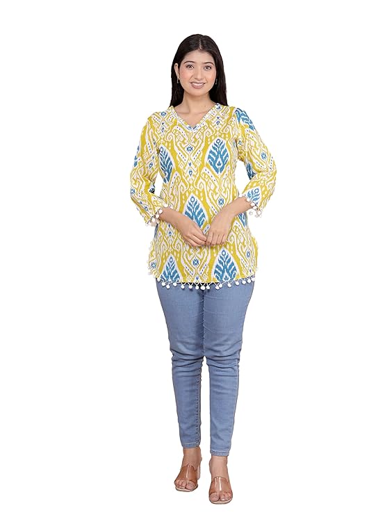 Geometric Printed Straight  Kurti