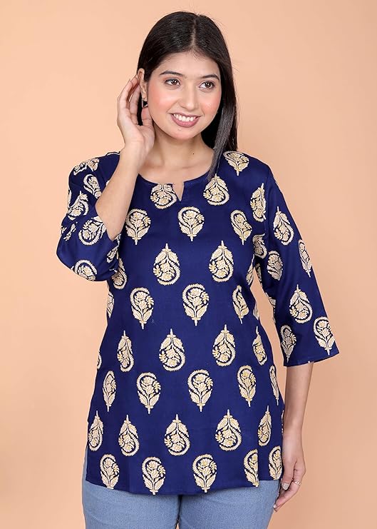 Women's Rayon Printed Stylish Kurta