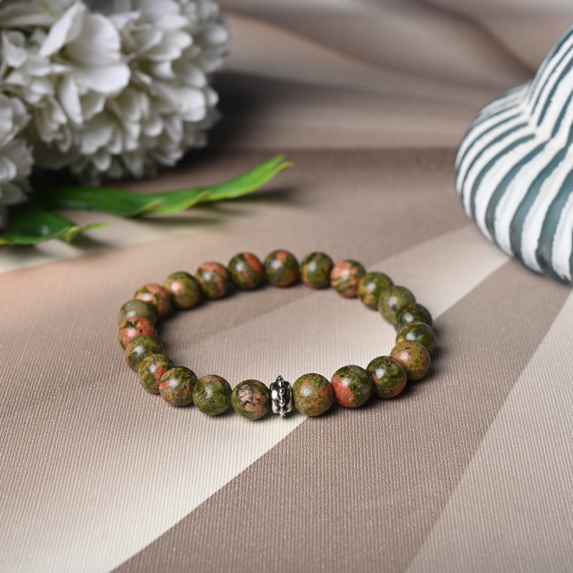 Unakite Healing Bracelet – Nurture Harmo...