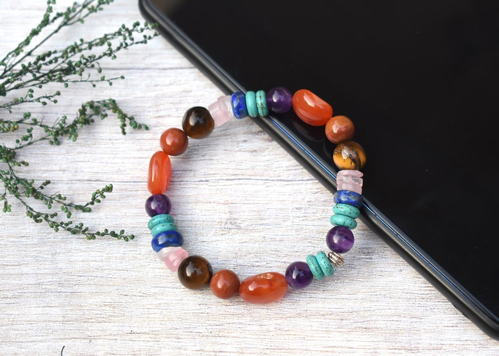 Natural Certified Seven Chakra Bracelet...