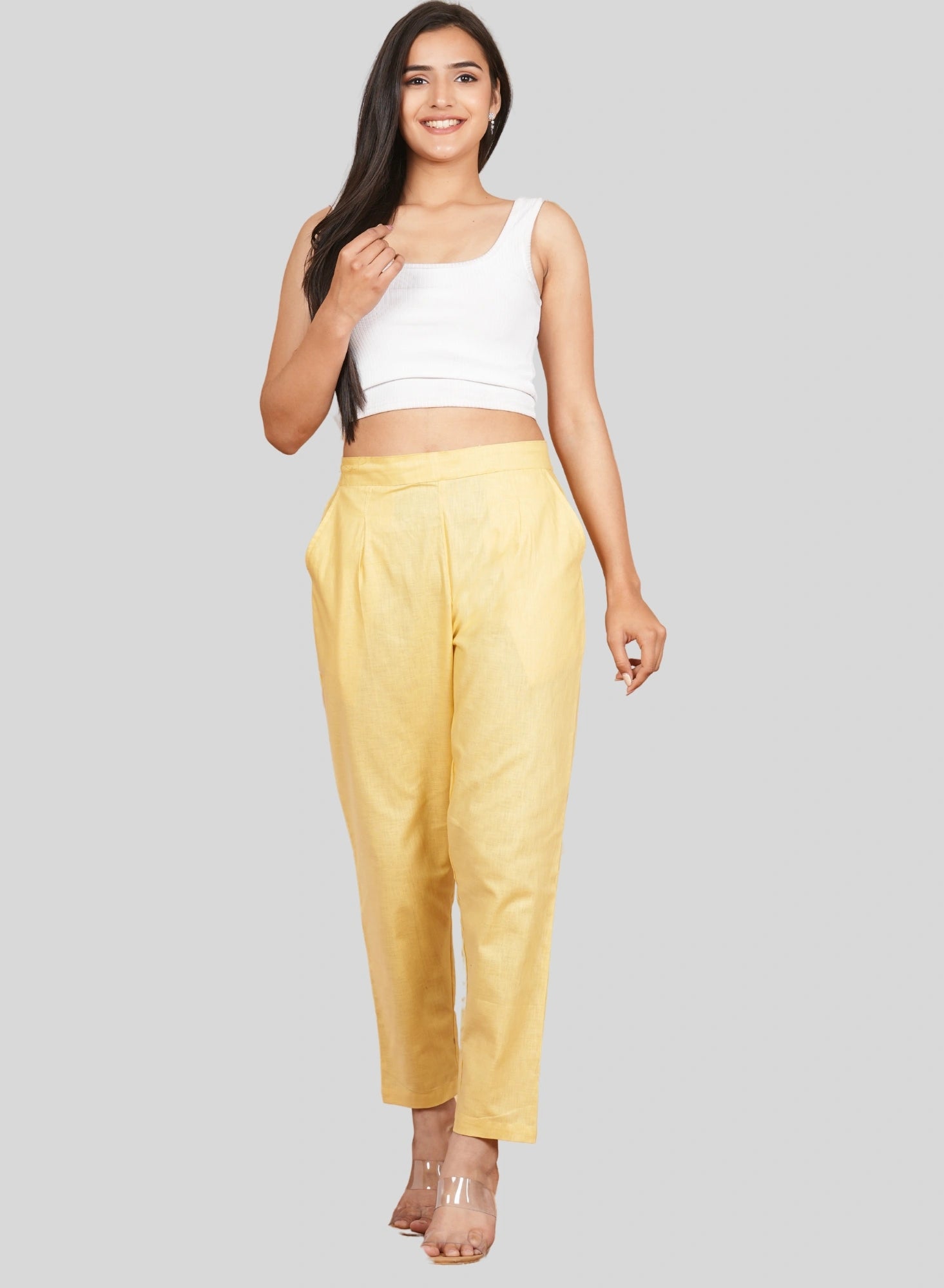 Women’s Linen Palazzo Pants – Effortless...