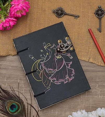 Handmade Printed Cardboard Journal Diary...