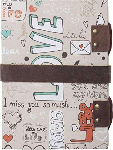 Handmade Printed Cardboard Journal Diary...