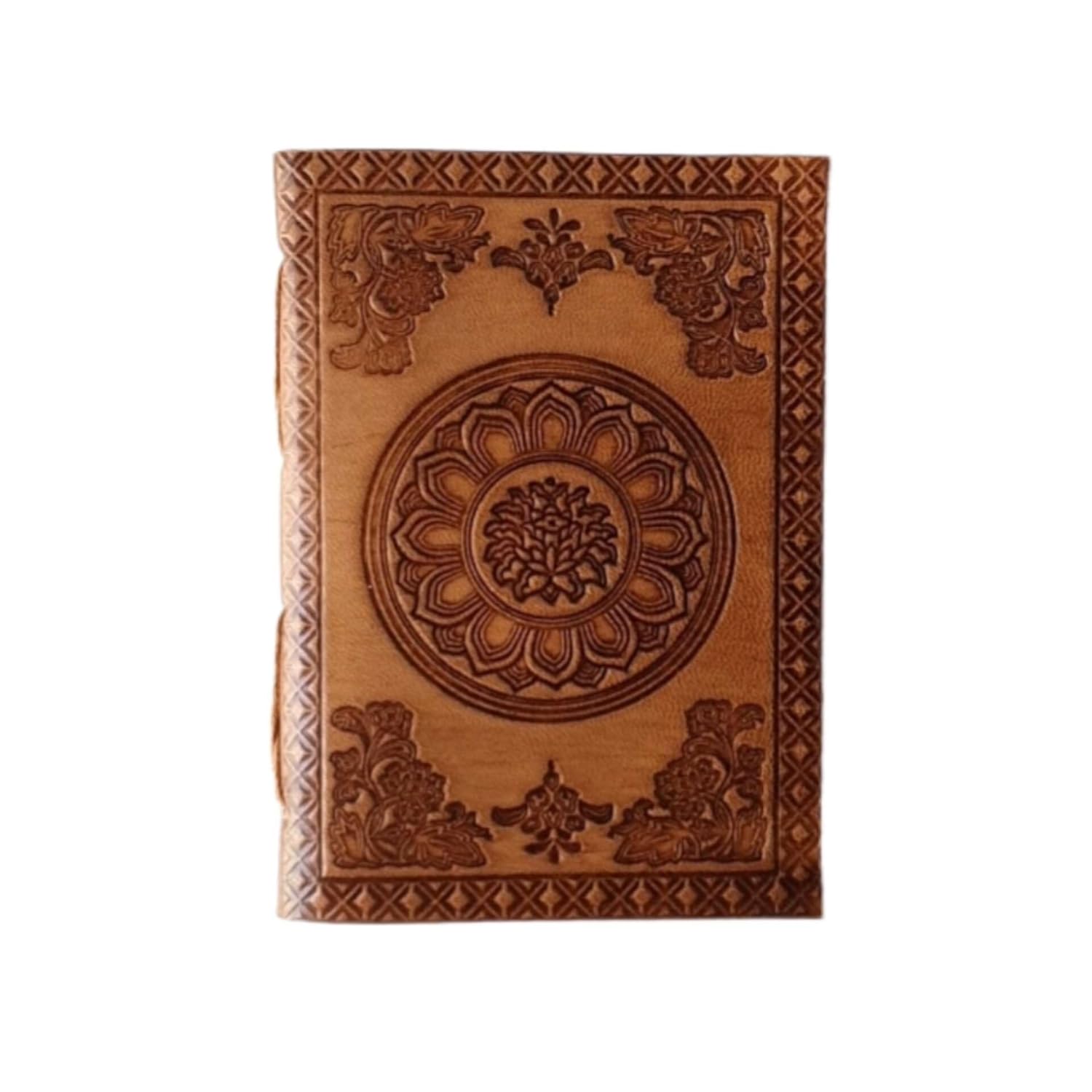 Handmade Leather Diary With Embossing Pr...