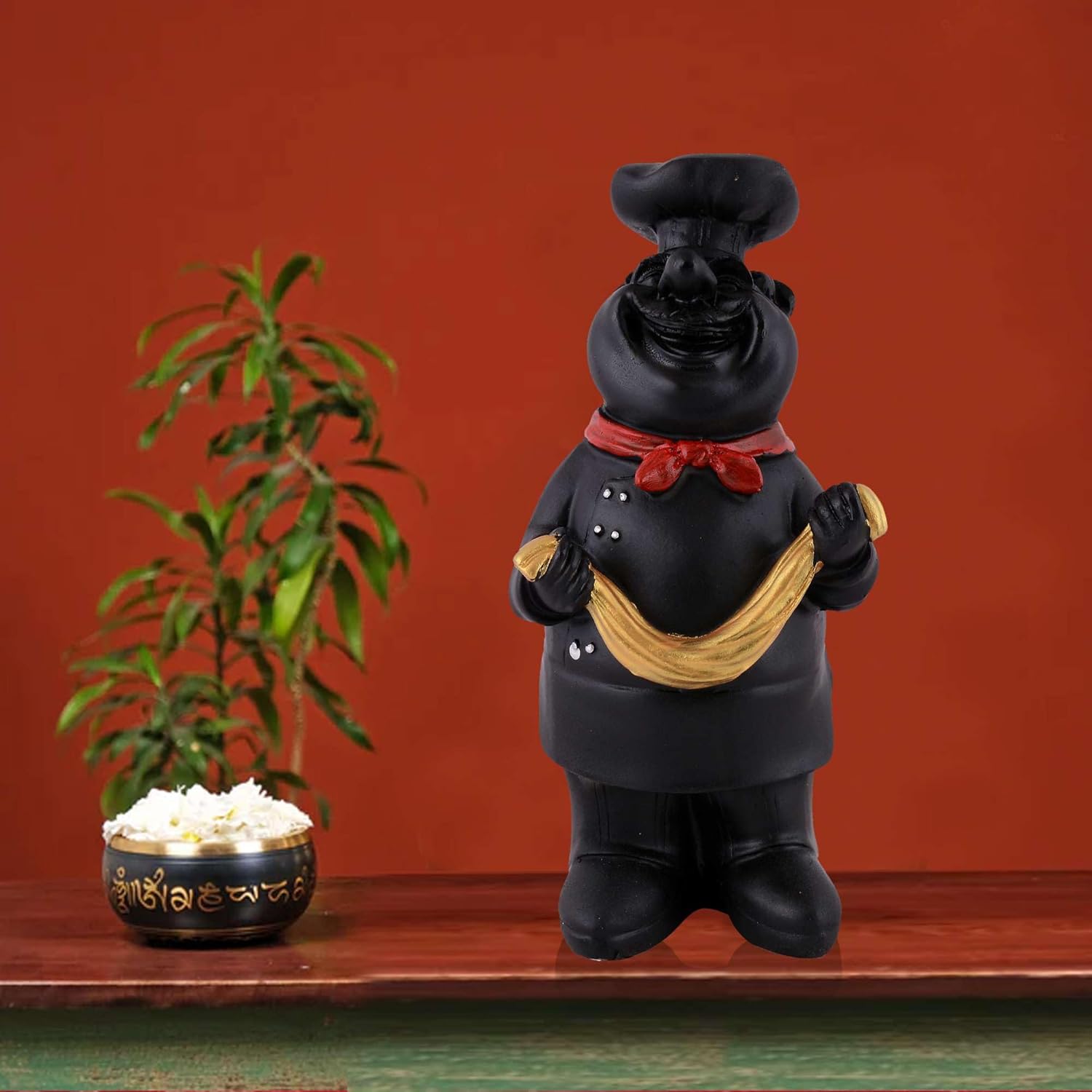 Cute Chef Showpiece Miniature Statue Res...