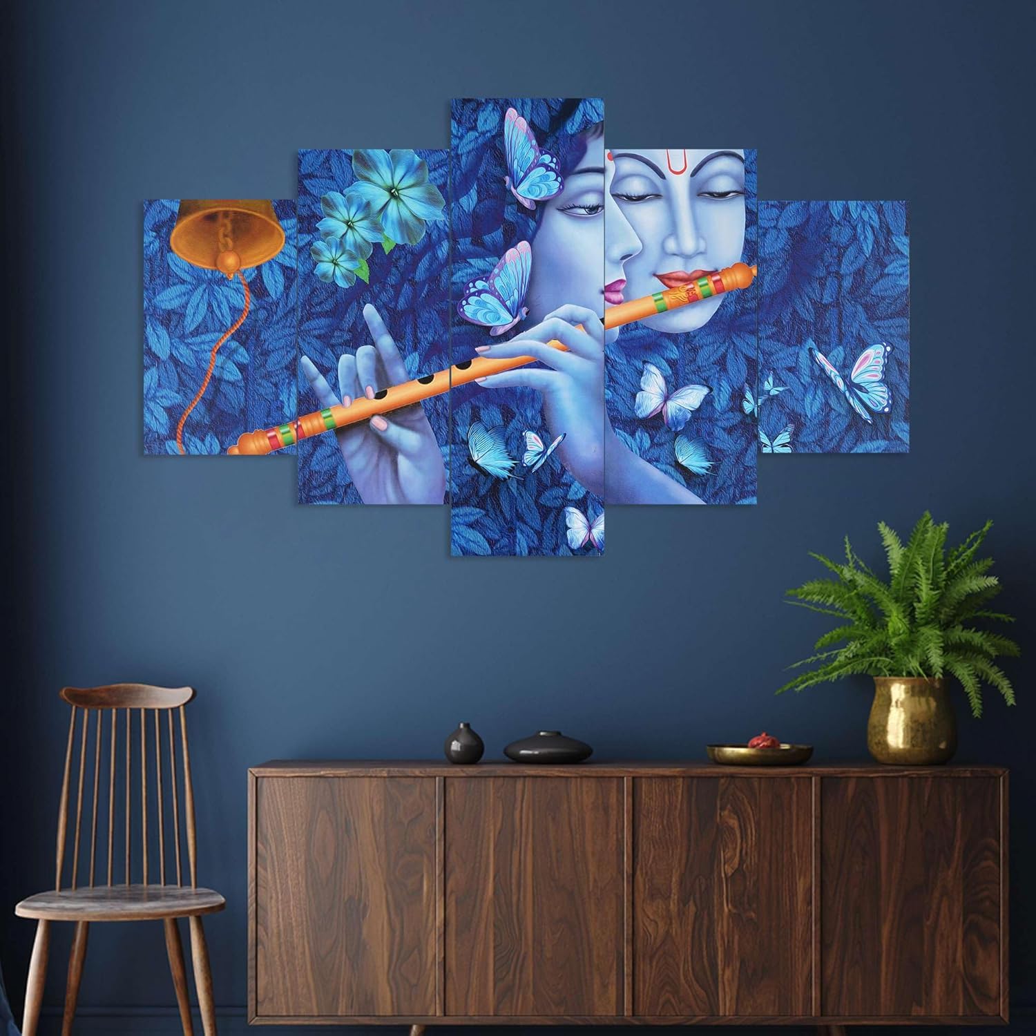 MDF Framed 3D Wall Painting Set of Five...