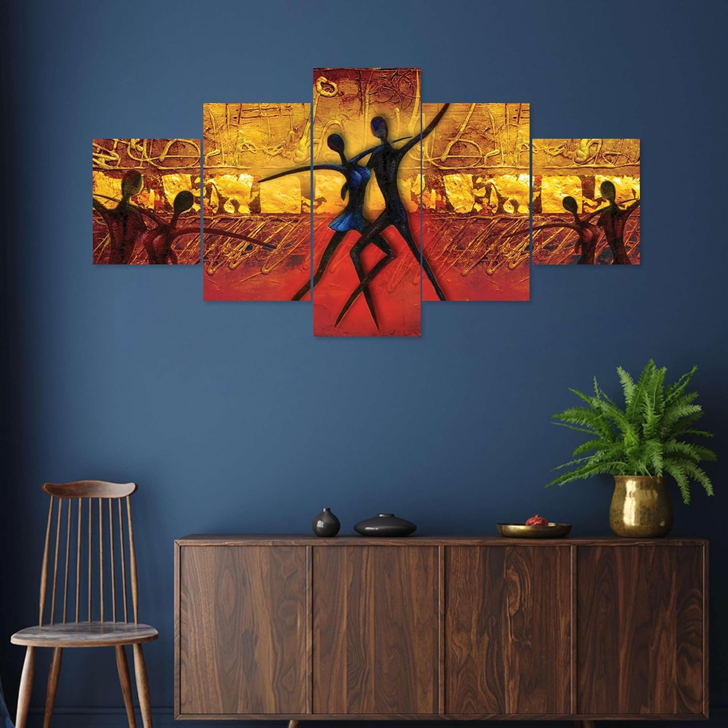 MDF Framed 3D Wall Painting Set of Five...