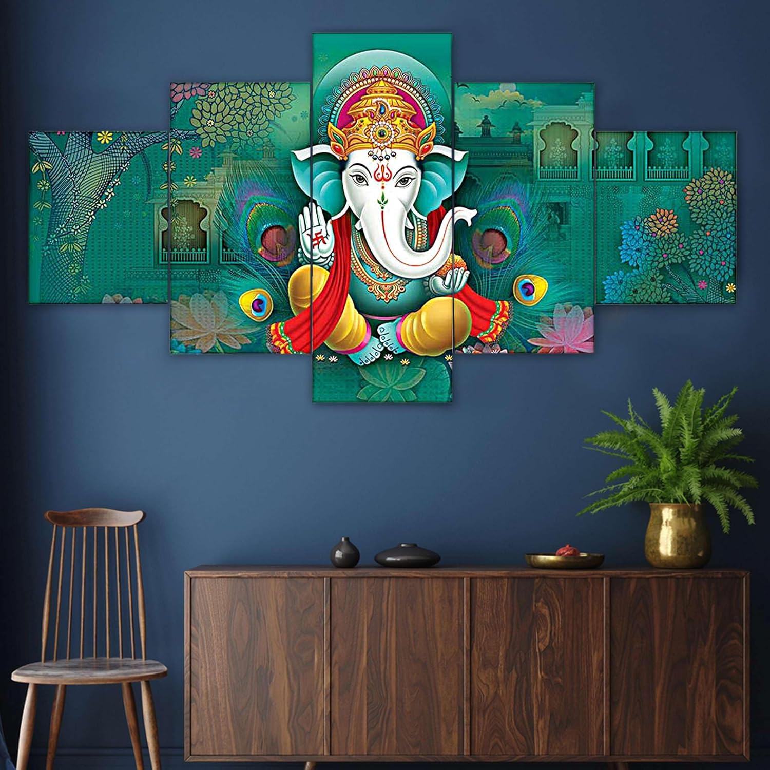 MDF Framed 3D Wall Painting Set of Five...