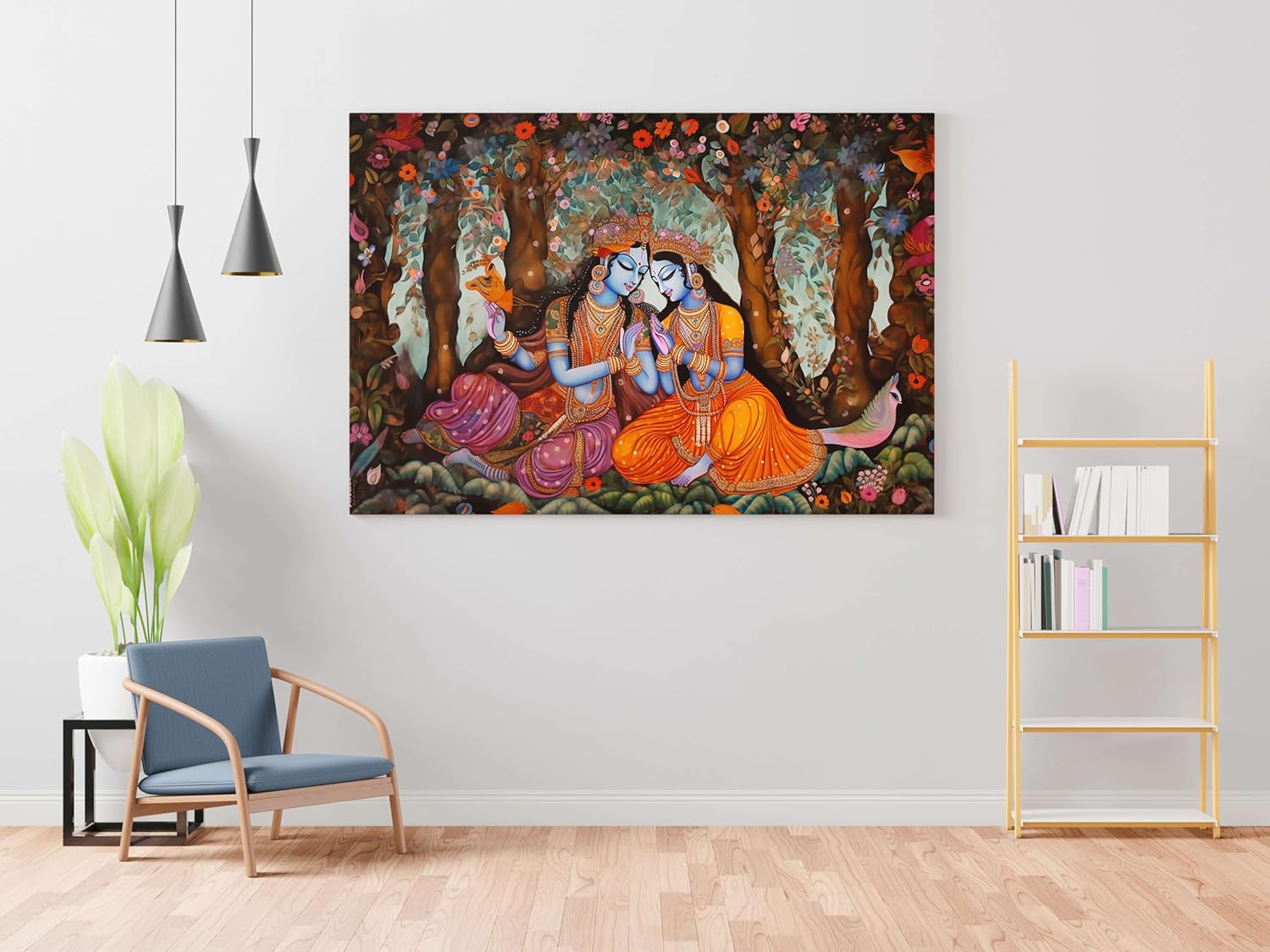 Radha Krishna Paintings For Wall Decorat...