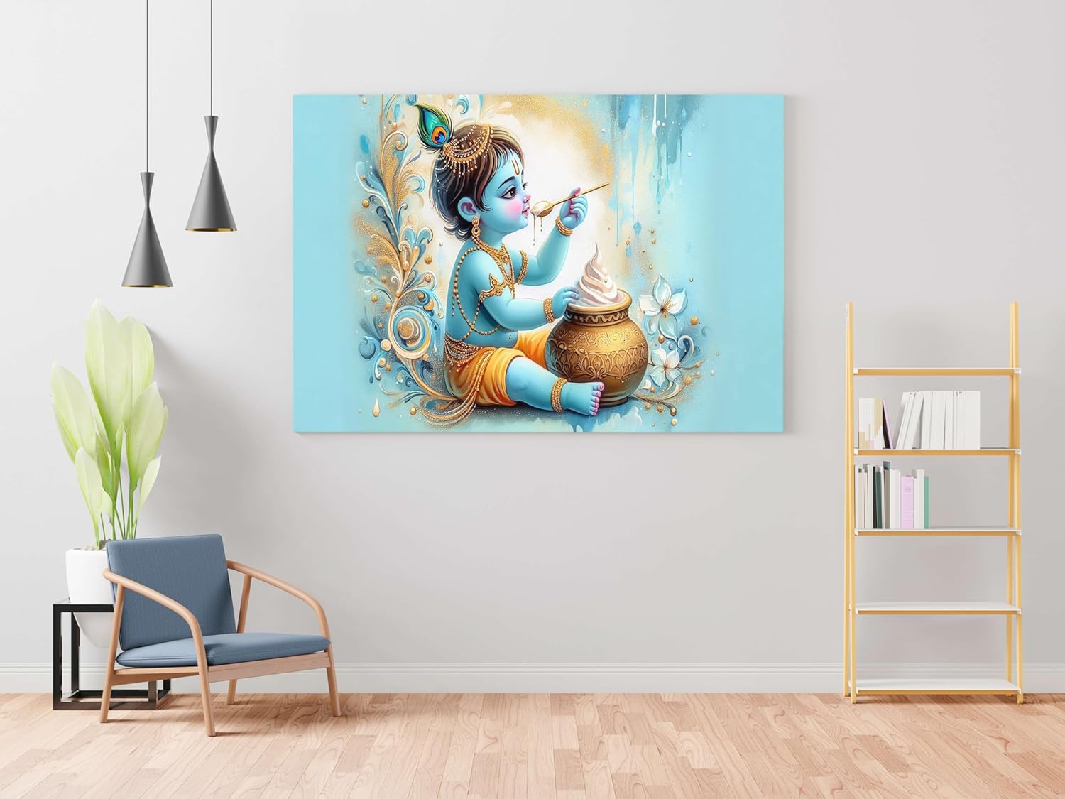 Radha Krishna Paintings For Wall Decorat...