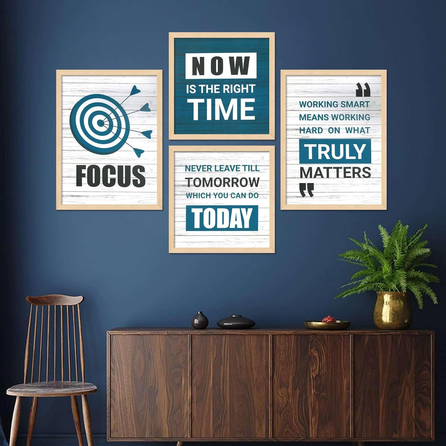 Framed Painting Set of Four for Wall Pai...