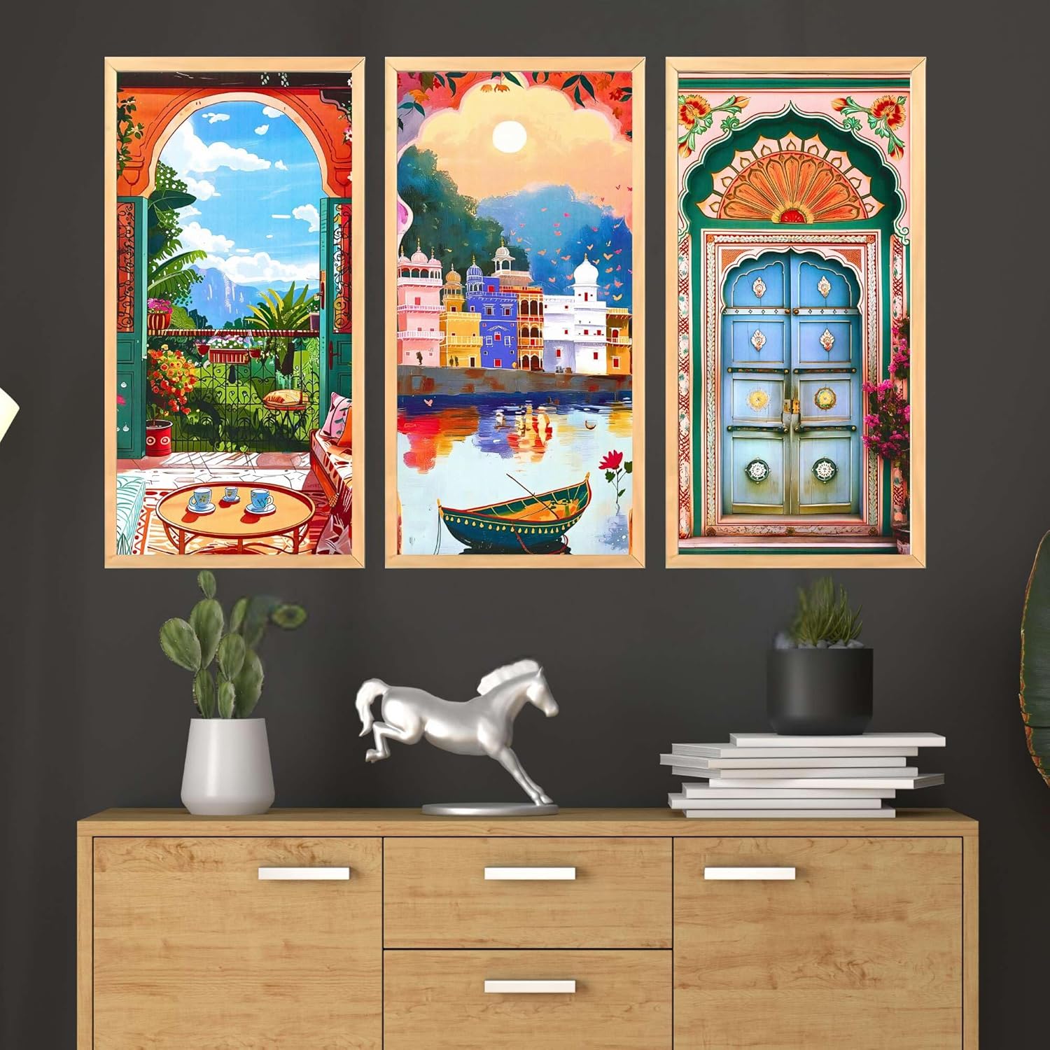 Wall Paintings Set of Three for Wall Dec...