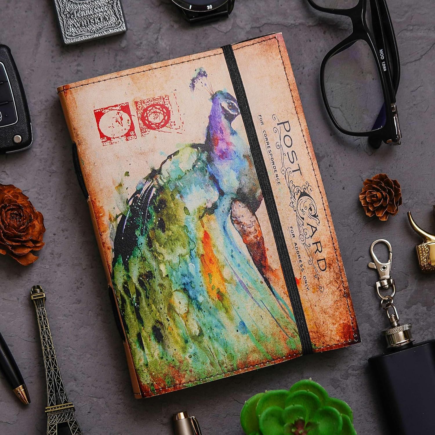 Vintage Handmade Genuine Leather Diary J...