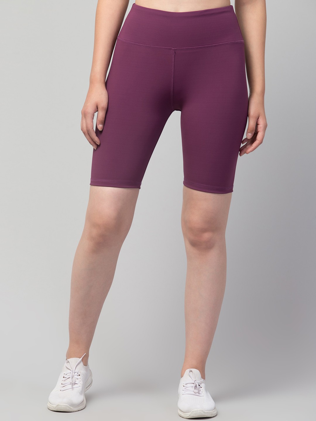 Women’s Fancy Solid Shorts – Yoga, Gym,...