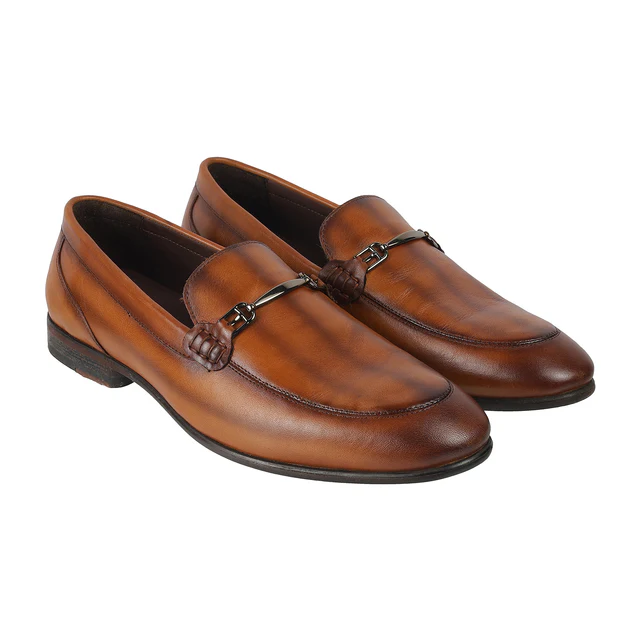 Mens Regalé Tan Leather Loafers (13-7027)