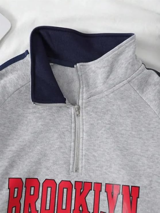 Men’s Collar Chain Cotton Fleece Sweatshirt | Warm Hoodie for Gym, Travel & Casual Winter Wear