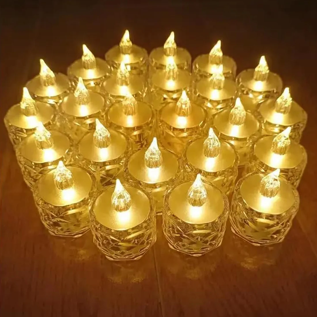 24 Pcs Flameless and Smokeless Decorativ...