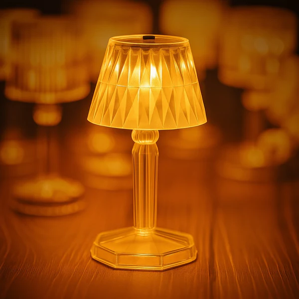 2in1 Transparent Mini Crystal Table Lamp...