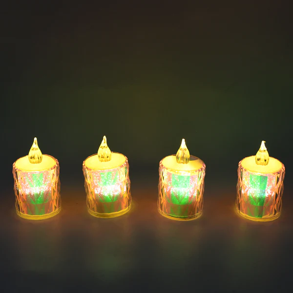 LED Flameless Decorative Candles (4 Pc)