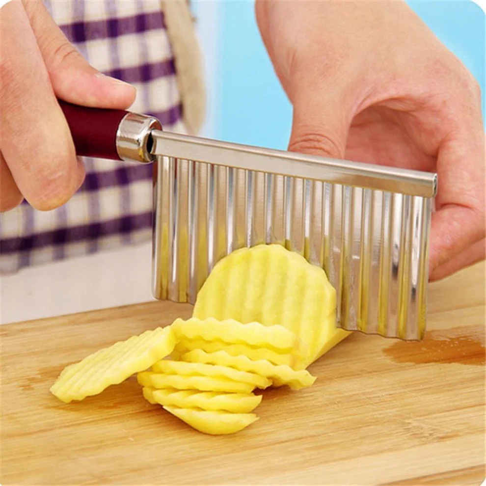 Stainless Steel Crinkle Cutter Knife for...