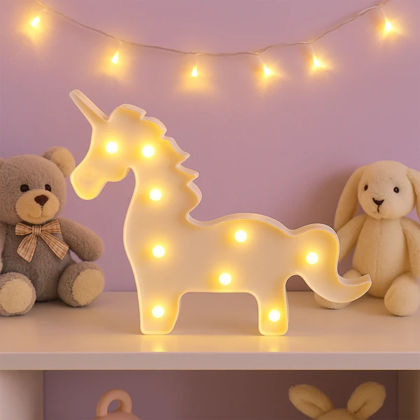 Magical Unicorn Shaped LED Decorative Ni...
