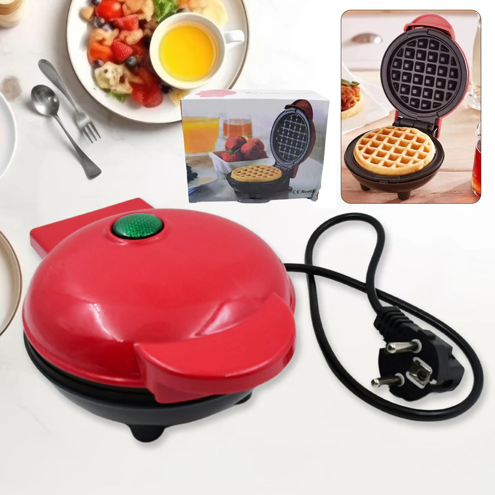 Mini Waffle Maker Machine Waffle Iron Ho...
