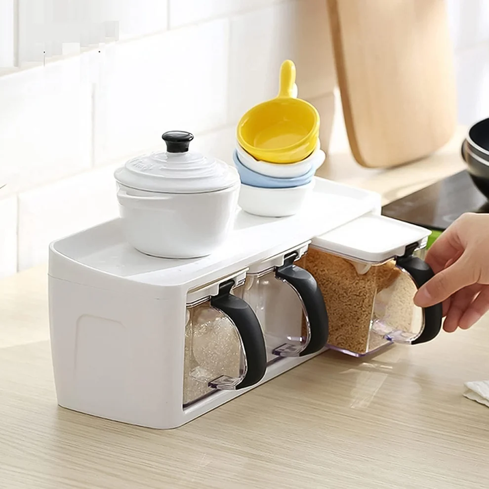 Grinss Modular Spice Storage Box Set (3...