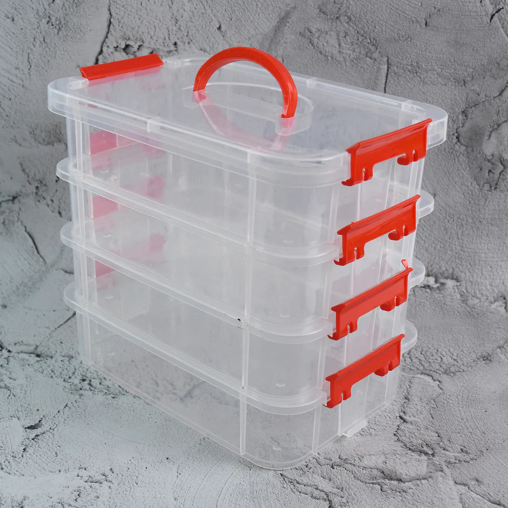 4-Layer Transparent Multipurpose Plastic...