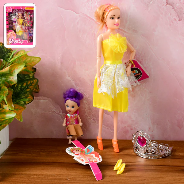Fashion Doll with Baby Accessories Set (...