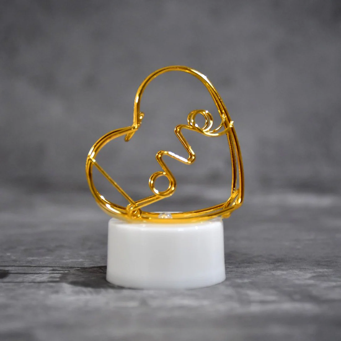 Set of 12 Multicolor Flameless Heart Can...