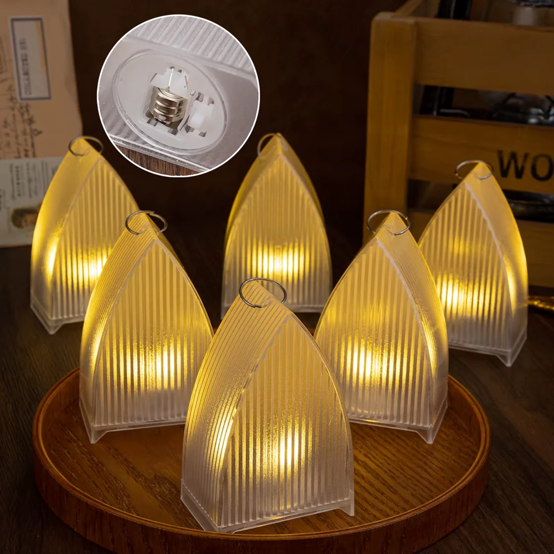 Flameless LED Decorative Lantern Lights...