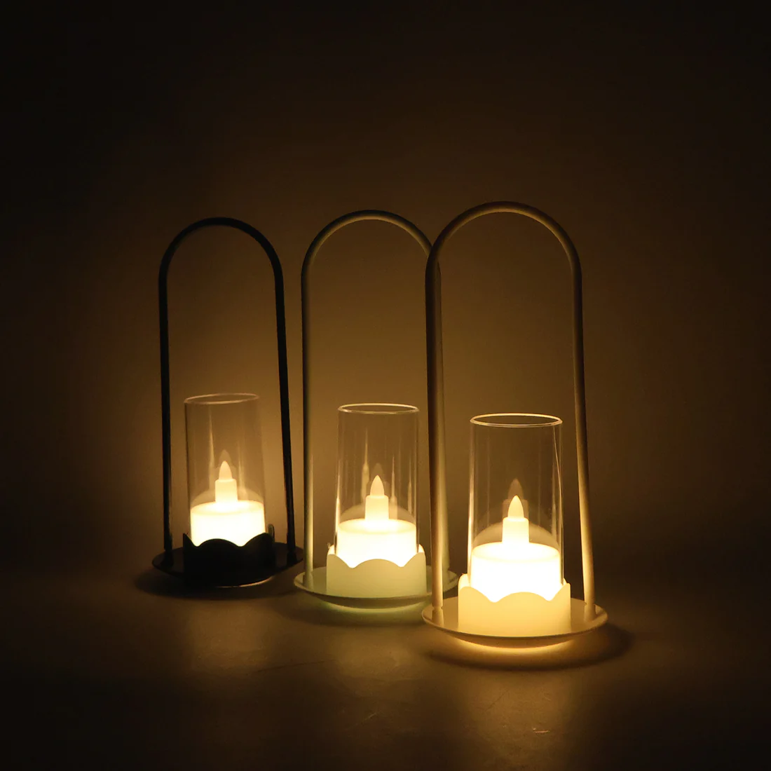 Big Wind Light Style Decorative Flameles...