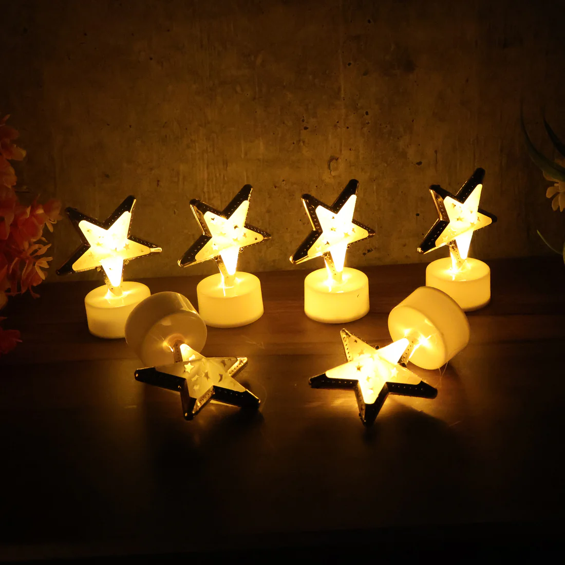 Decorative Star Shaped Flameless LED Can...