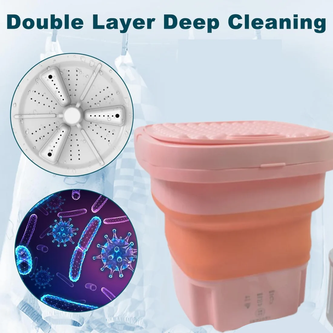 Portable Washing Machine, Foldable Washe...